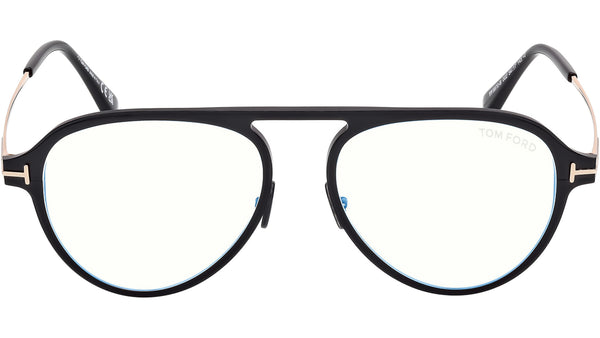 Occhiali da vista Tom Ford FT5972-B 002 Nero Opaco Oro Rosa