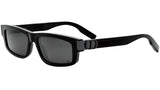 CD Icon S2I Black Rectangular Sunglasses
