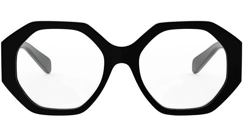Triomphe Black Geometric Eyeglasses