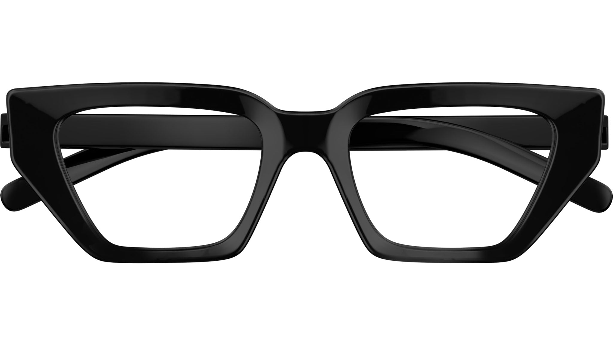 GG1720O 001 Shiny Black Cat Eye Glasses