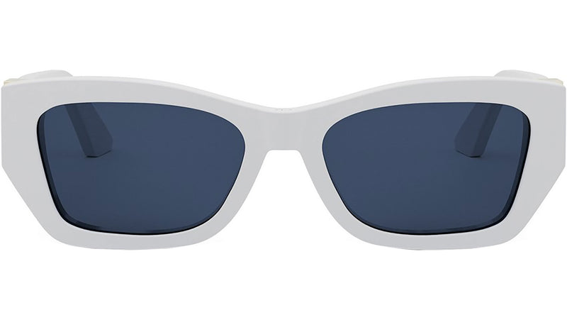 MissDior S1I Shiny White Squared Sunglasses