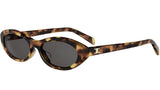 Triomphe Mini Havana Oval Sunglasses