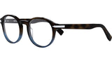 DiorBlackSuitO RI Havana Round Eyeglasses