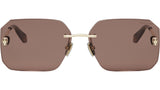 Serpenti Light Gold Geometric Sunglasses