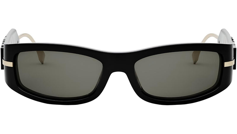 Fendigraphy Black Oval Sunglasses