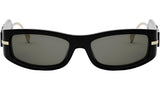 Fendigraphy Black Oval Sunglasses