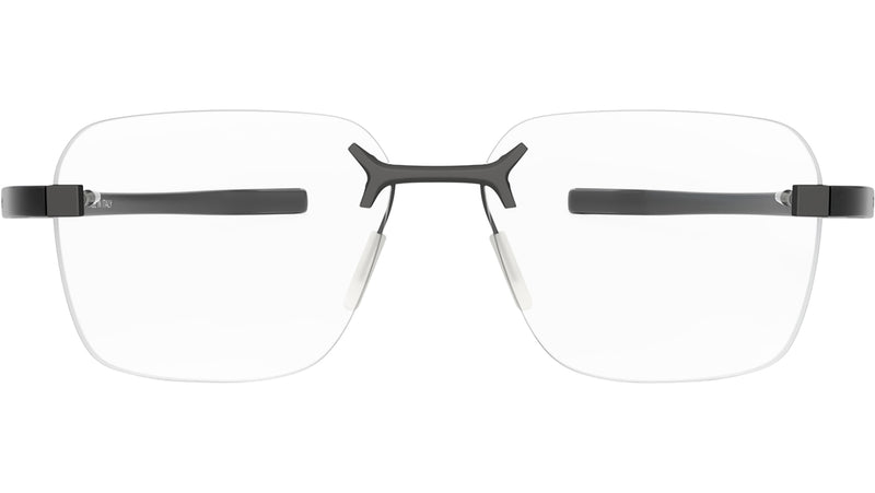 Flex Black Geometric Eyeglasses