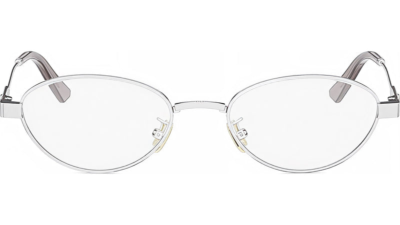 DiorCannageO R1U Silver Oval Eyeglasses