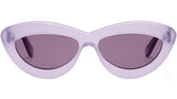 Curvy Pink Cat Eye Sunglasses
