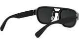 Aluminium Black Pilot Sunglasses