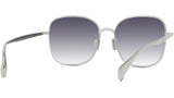 Boke Flower Silver Square Sunglasses