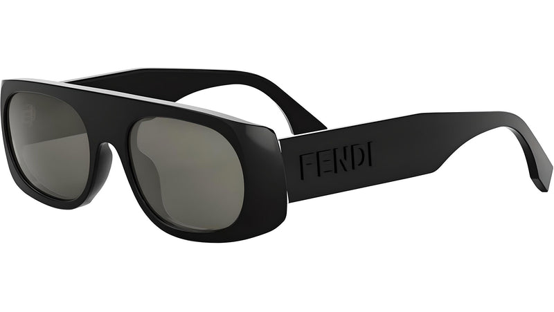 Fendi Signature Black Oval Sunglasses
