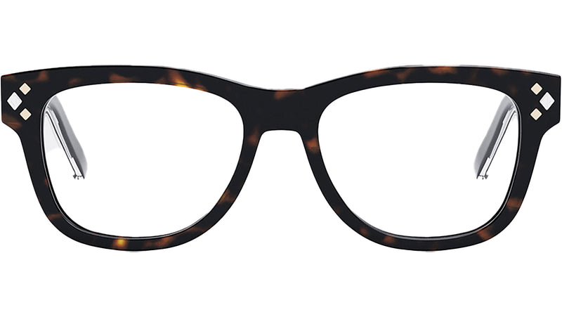 CD DiamondO S1I Havana Geometric Eyeglasses