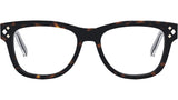 CD DiamondO S1I Havana Geometric Eyeglasses