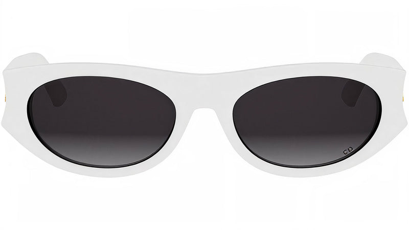 DiorGlow B2I White Oval Sunglasses