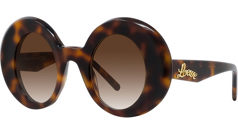 Curvy LW40089I 52F Havana Round Sunglasses