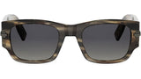 DiorBlackSuit XL S4I Havana Square Sunglasses