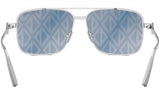 CD Diamond S9U Silver Geometric Sunglasses