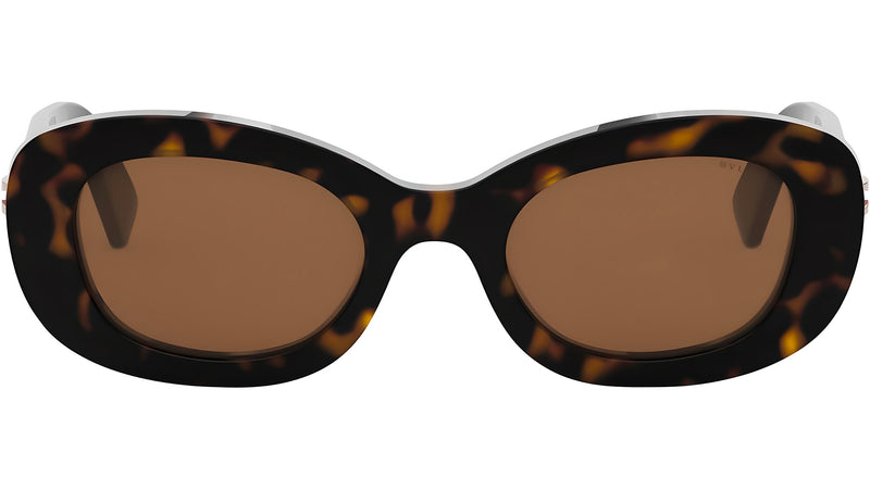 B.zero1 Shiny Havana Oval Sunglasses