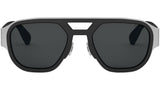 Aluminium Black Pilot Sunglasses
