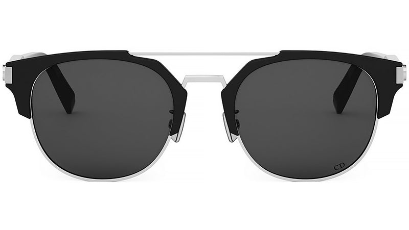 CD Icon 1U Black Geometric Sunglasses
