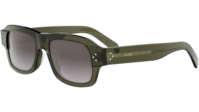CELINE 3 Dots HD Green Rectangular Sunglasses