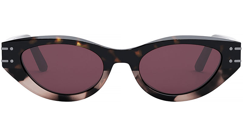 DiorSignature B5I Shiny Dark Havana Cat Eye Sunglasses