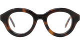 Curvy Tortoise Round Eyeglasses