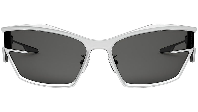 Giv Cut Silver Geometric Sunglasses