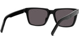 K Logo Black Square Sunglasses