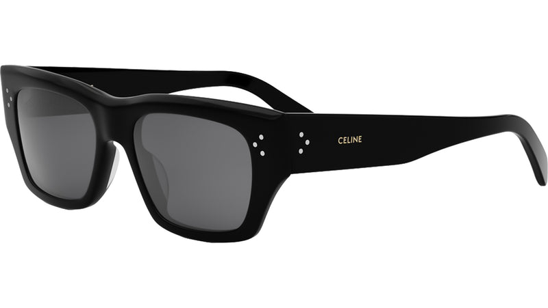 3 Dots HD Black Geometric Sunglasses