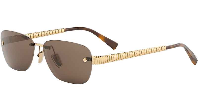 Tubogas Gold Oval Sunglasses