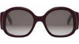 Maxi Triomphe Brown Round Sunglasses