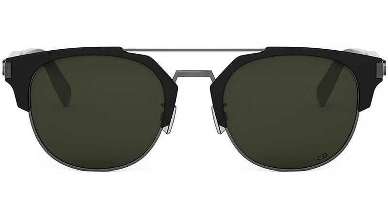 CD Icon 1U Black Geometric Sunglasses