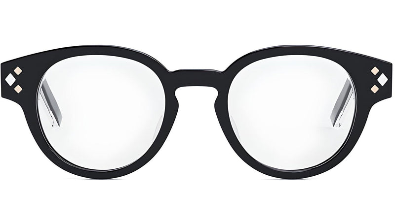 CD DiamondO R1I Black Round Eyeglasses