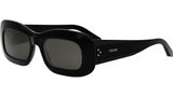 3 Dots Black Rectangle Sunglasses