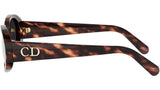 DiorGlow B3I Havana Oval Sunglasses