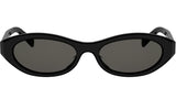 Triomphe Mini Black Oval Sunglasses