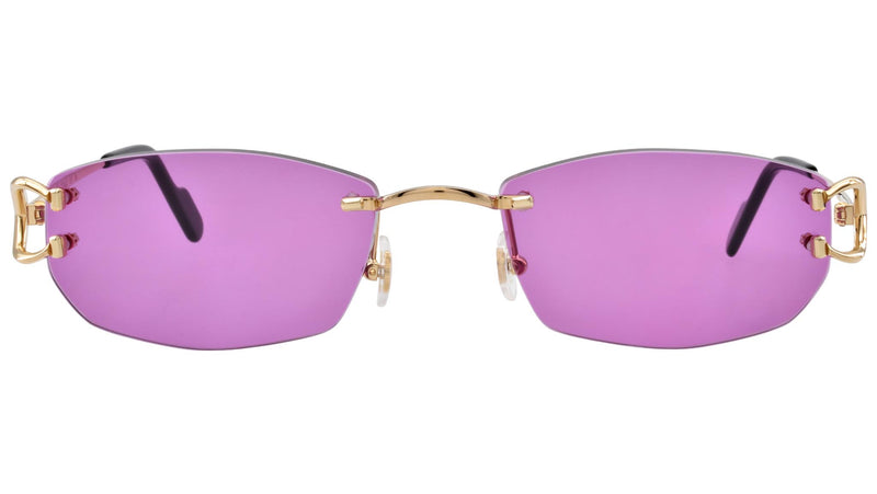 CT0344O shiny gold Custom Lens purple