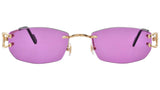 CT0344O shiny gold Custom Lens purple