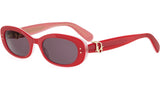 Dior Oblique B1I Red Oval Sunglasses