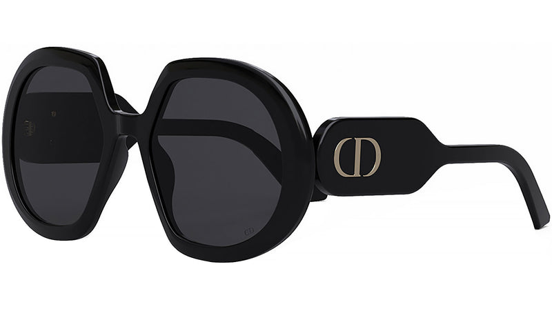 DiorBobby R1U Shiny Black Geometric Sunglasses