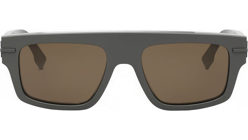 Fendigraphy Grey Rectangular Eyeglasses