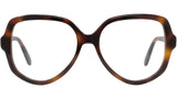 Slim Tortoise Geometric Eyeglasses