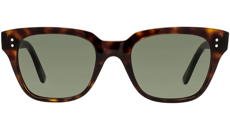 CELINE Thin Tortoise Rectangle Sunglasses