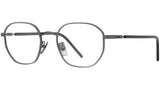 Titanium Ruthenium Geometric Eyeglasses