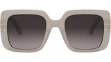 DiorSignature S11F Brown Geometric Sunglasses