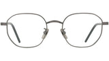 Titanium Ruthenium Geometric Eyeglasses