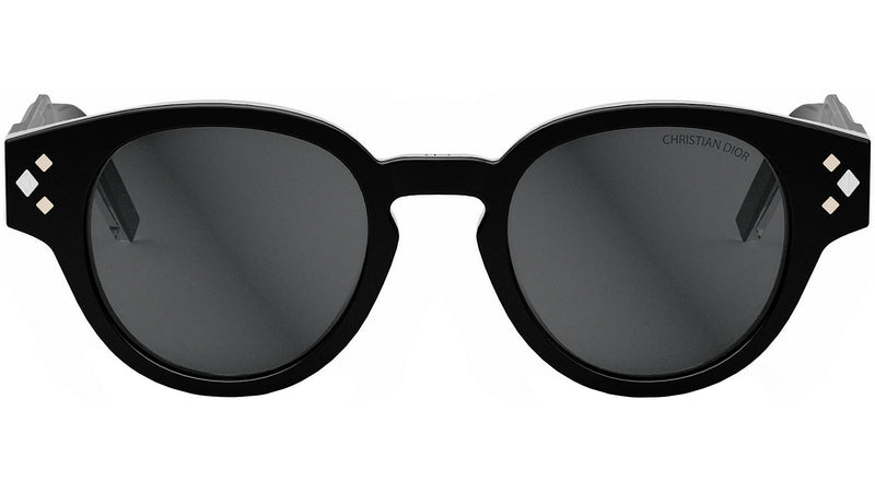 CD Diamond R2I Black Round Sunglasses