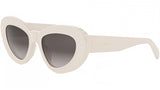 CELINE 3 Dots White Cat Eye Sunglasses